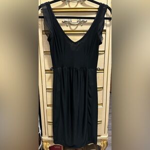 NWT Vintage Charlotte Russe Long Black Sleeveless Evening Dress Size Small